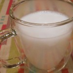 a cup of coconut milk