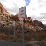 trailhead in Utah desert